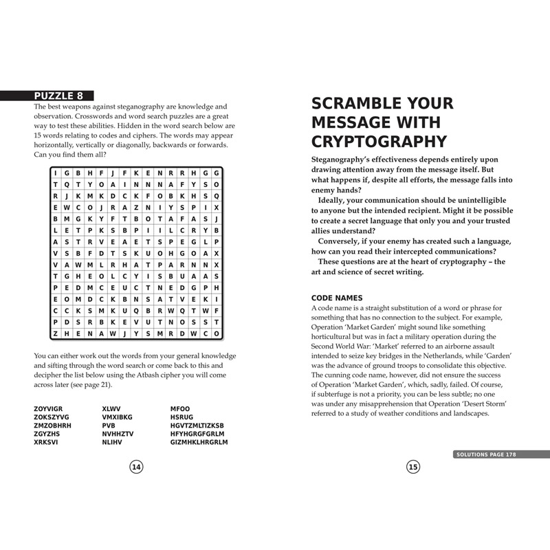 Imperial War Museums Code-Breaking Puzzles internal spread 1